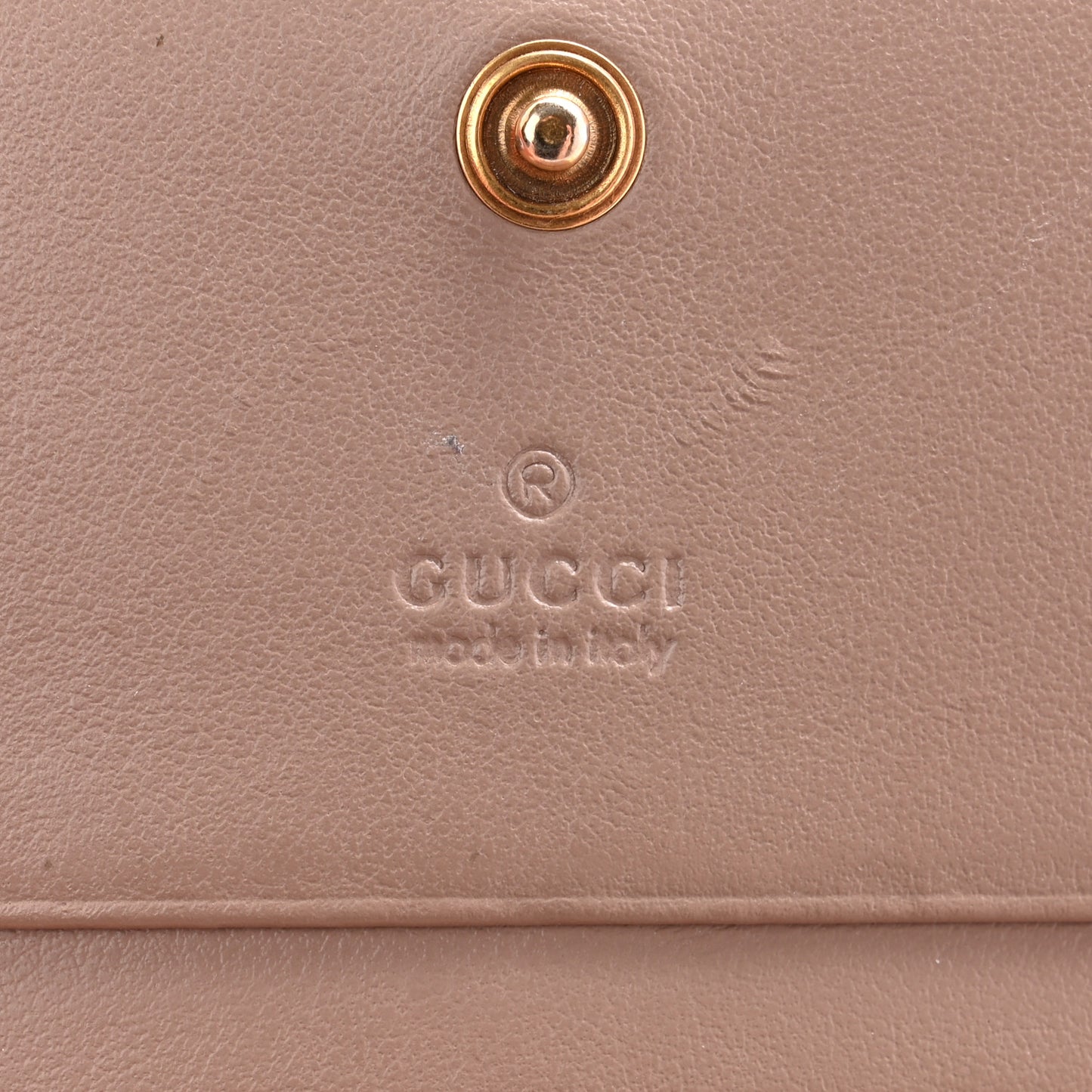 Calfskin Matelasse GG Marmont Card Case Wallet Porcelain Rose