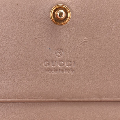 Gucci Calfskin Matelasse GG Marmont Card Case Wallet Porcelain Rose 6 of 11