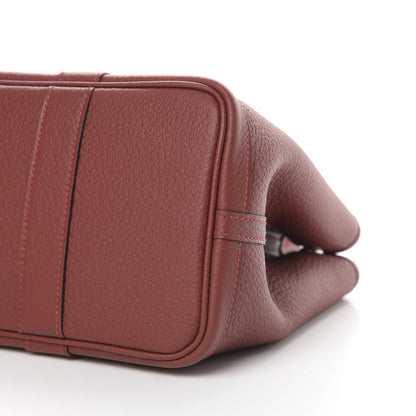 Hermes Vache Country Garden Party 30 TPM Rouge H 10 of 11
