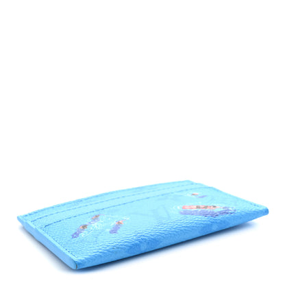 Louis Vuitton Monogram Double Card Holder Blue lagoon 4 of 7