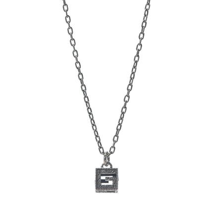 Gucci Sterling Silver G-Cube Pendant Necklace 1 of 6