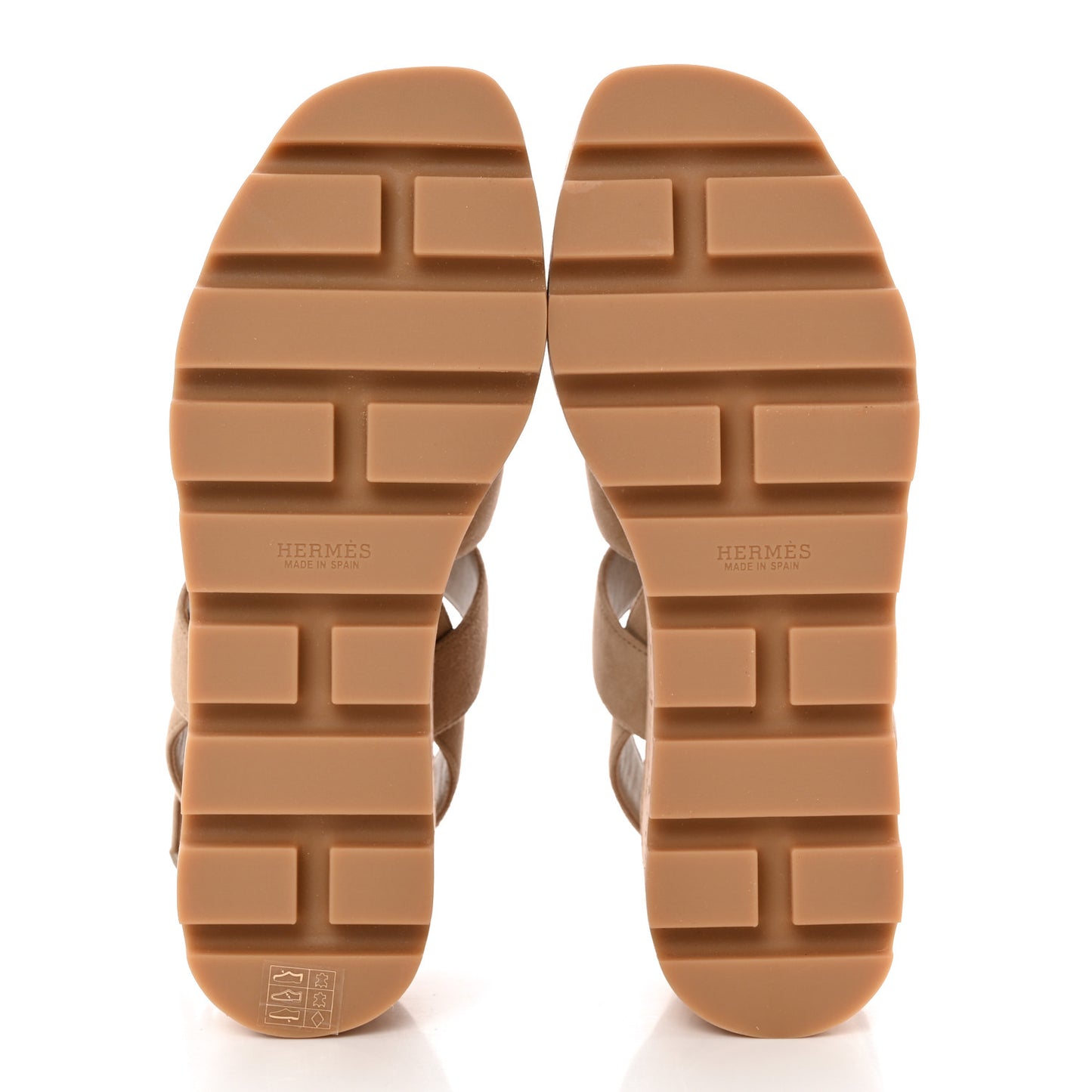 Calfskin Cork Havane 30 Sandals 35 Beige Argile
