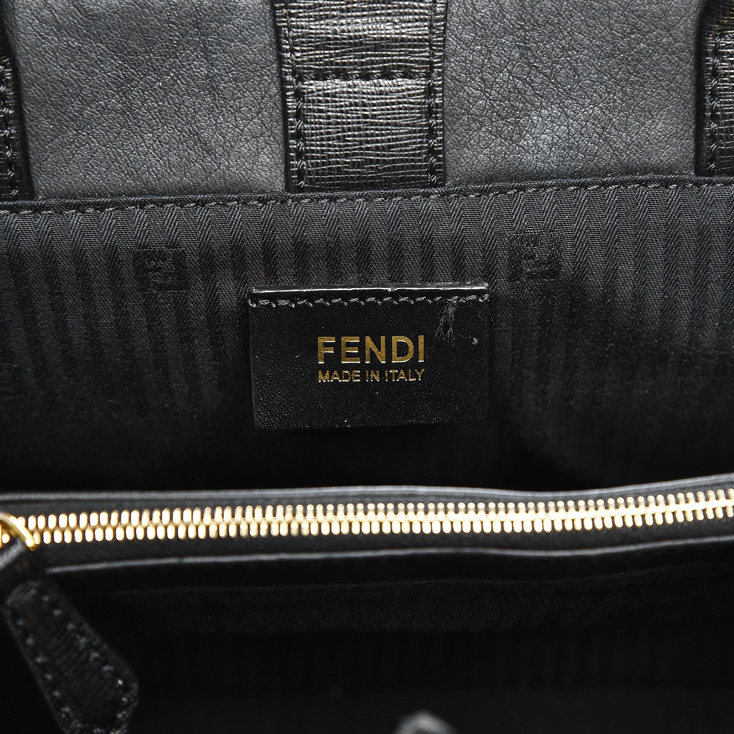 Fendi Vitello Elite Petite 2Jours Tote Black 7 of 8