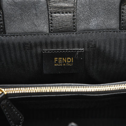 Fendi Vitello Elite Petite 2Jours Tote Black 7 of 8