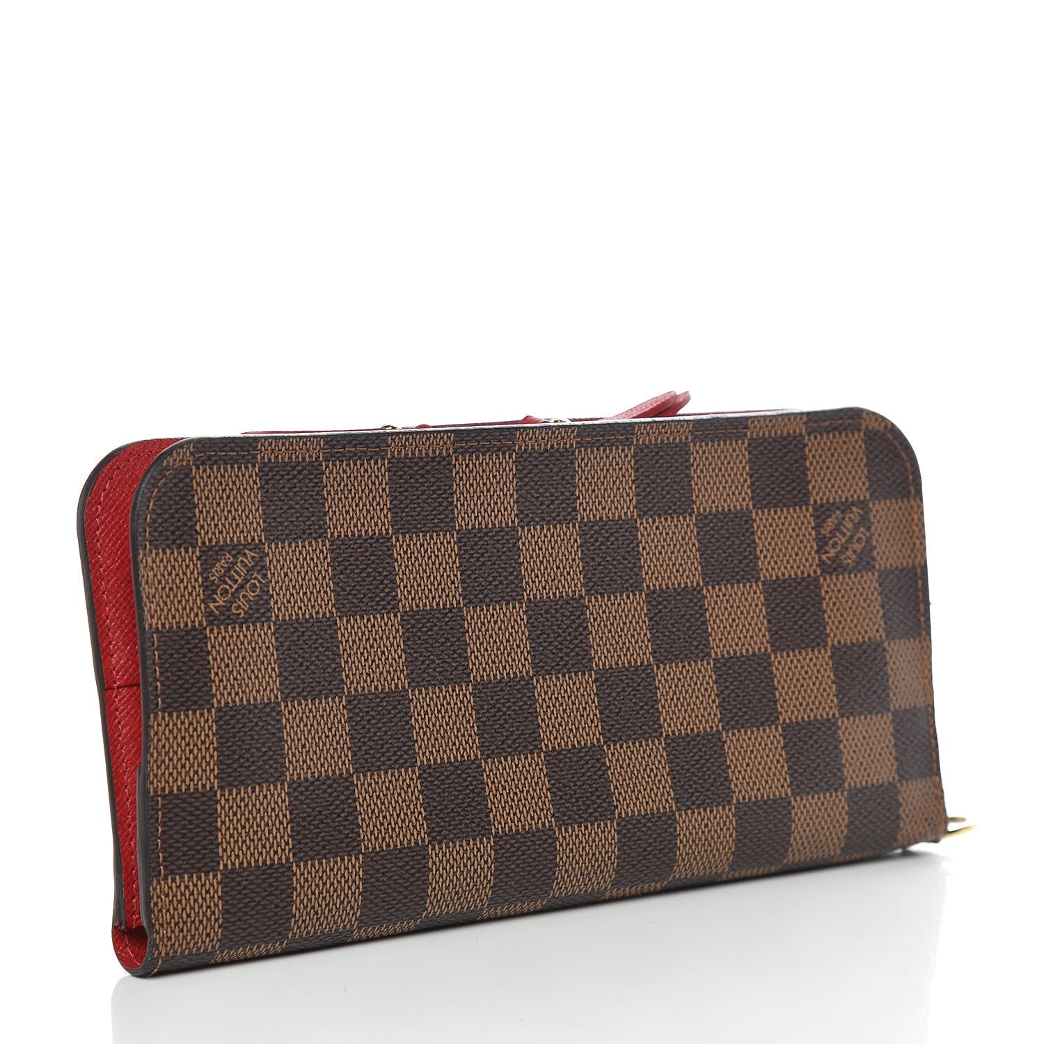 Louis Vuitton Damier Ebene Insolite Wallet Red 3 of 9