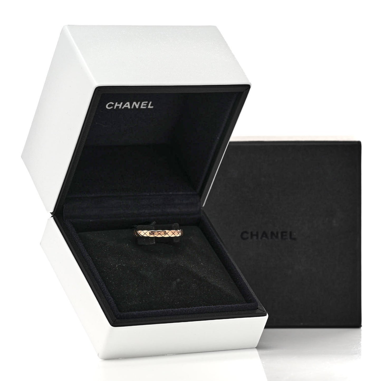 18K Beige Gold Mini Coco Crush Ring 53 6.25