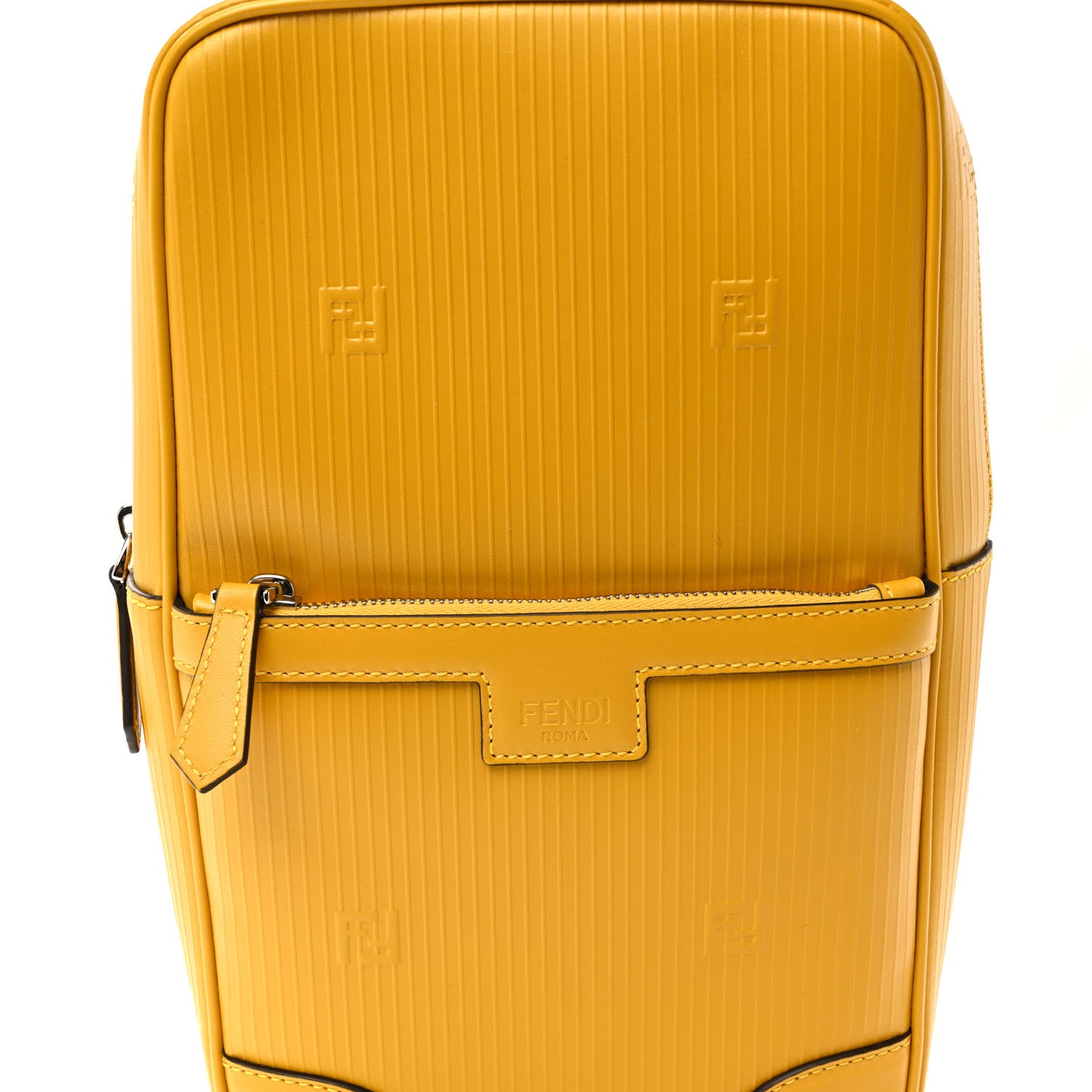 Vitello Astro Rubber Effect FF 1974 One-Shoulder Travel Backpack Sunflower