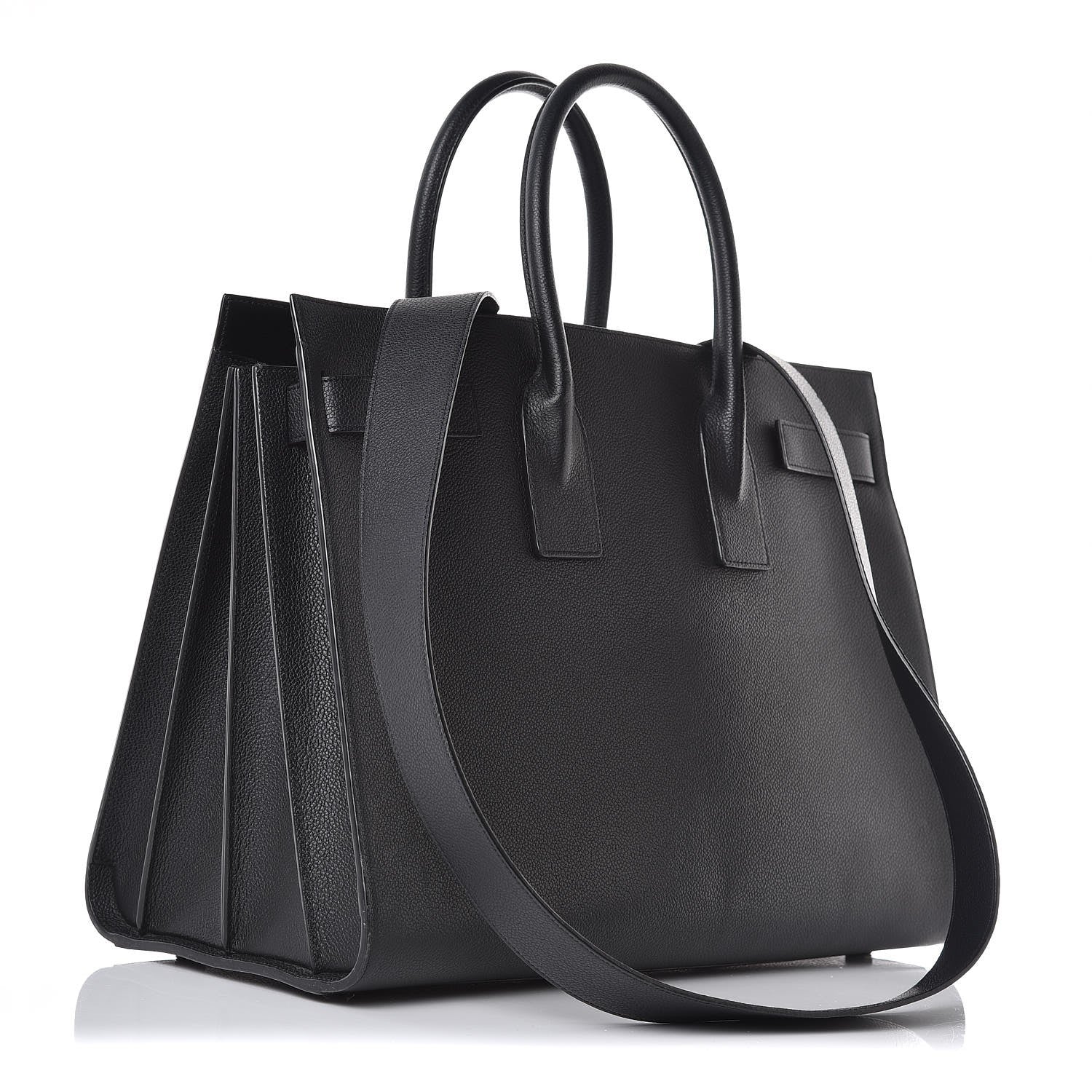 Saint Laurent Grained Calfskin Large Sac De Jour Carryall Black 3 of 15
