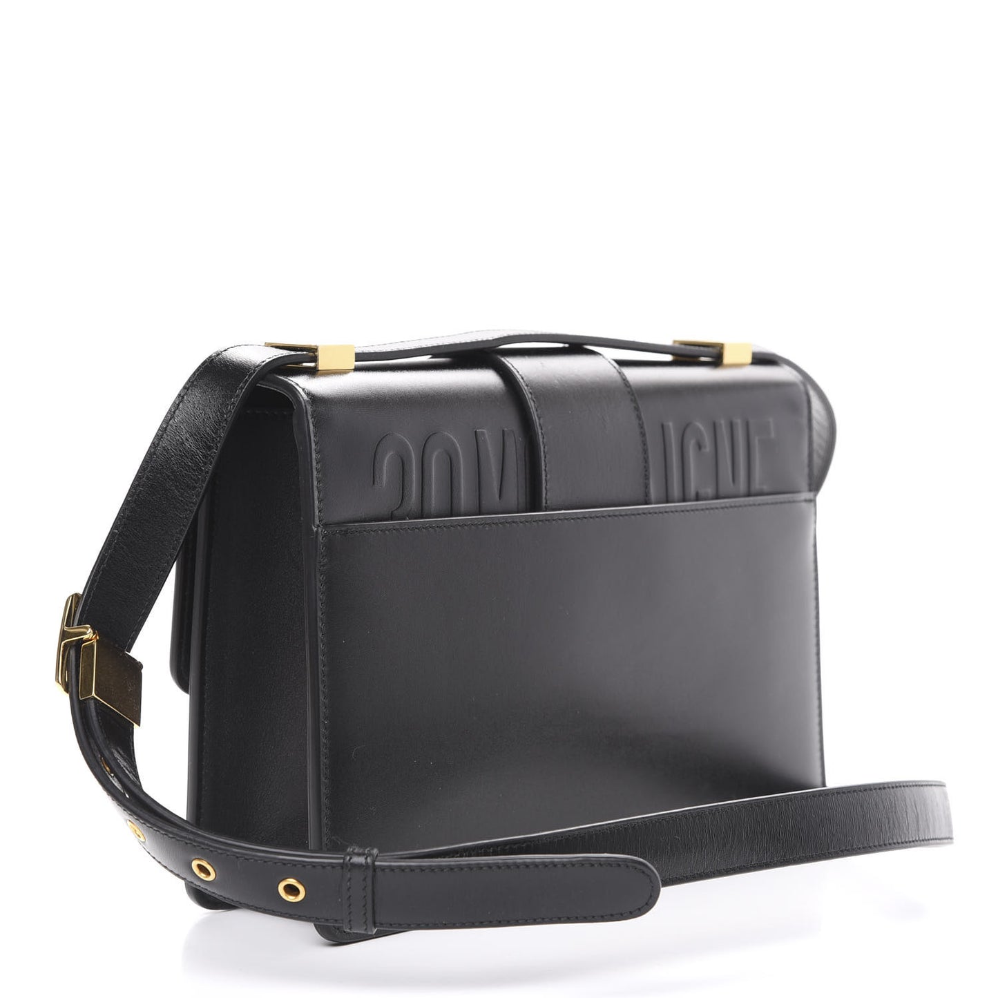Smooth Calfskin 30 Montaigne Flap Bag Black