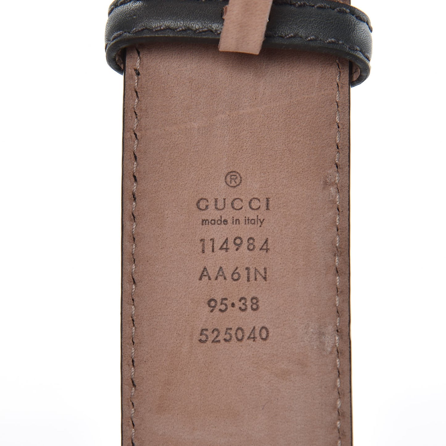 Guccissima Interlocking G Belt 95 38 Dark Grey