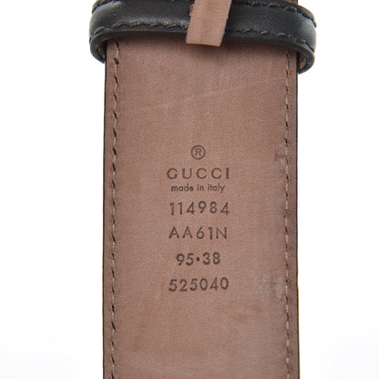 Gucci Guccissima Interlocking G Belt 95 38 Dark Grey 4 of 10