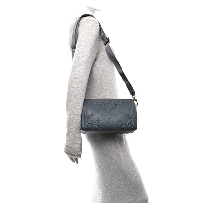 Louis Vuitton Calfskin Debossed Monogram Versailles City Keepall Dark Shadow Grey 2 of 9