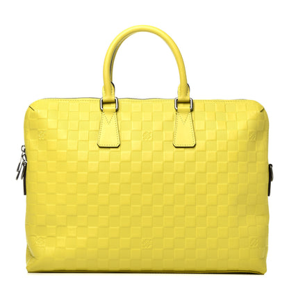 Louis Vuitton Damier Infini Porte-Documents Vert Acide 1 of 9
