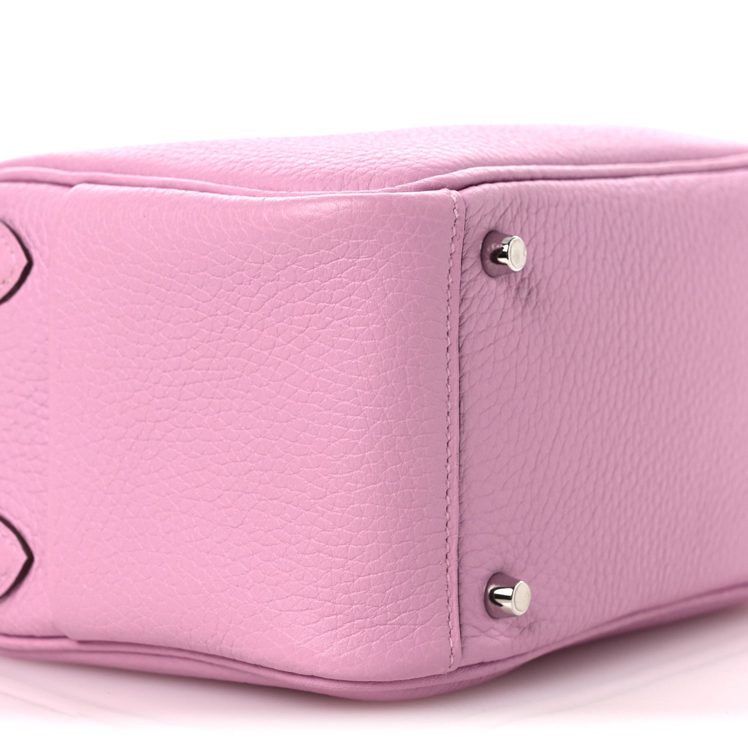 Hermes Taurillon Clemence Mini Lindy 20 Mauve Sylvestre 9 of 14