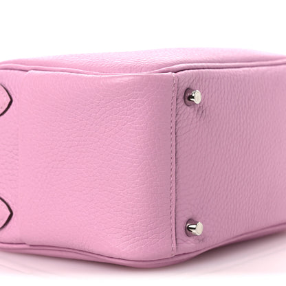 Hermes Taurillon Clemence Mini Lindy 20 Mauve Sylvestre 9 of 14