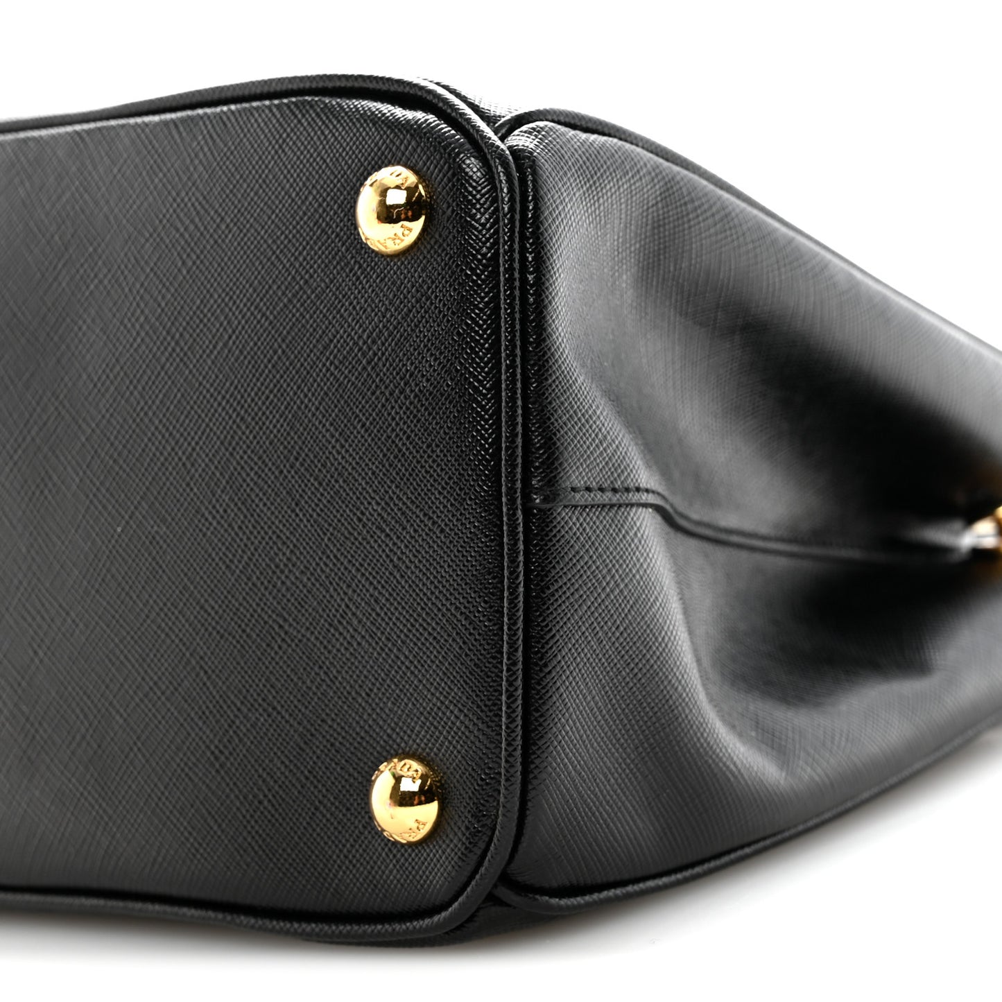 Saffiano Small Galleria Double Zip Tote Black