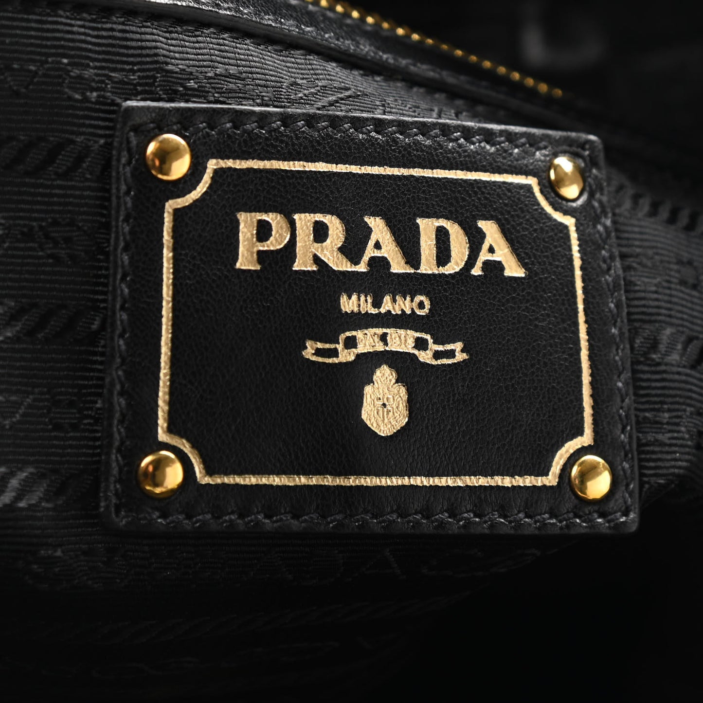 Nappa Antique Shoulder Bag Black