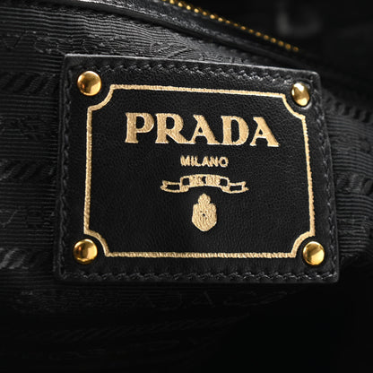 Prada Nappa Antique Shoulder Bag Black 7 of 8