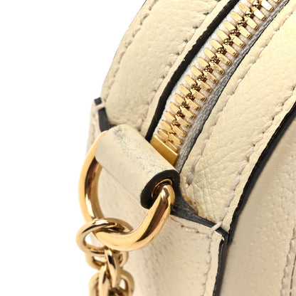 Gucci Textured Calfskin Web Mini Ophidia Round Shoulder Bag Mystic White 12 of 18