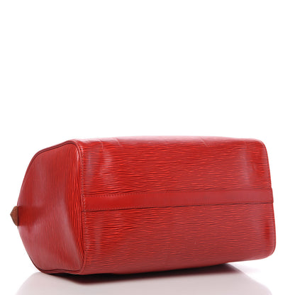 Louis Vuitton Epi Speedy 30 Castillan Red 4 of 13