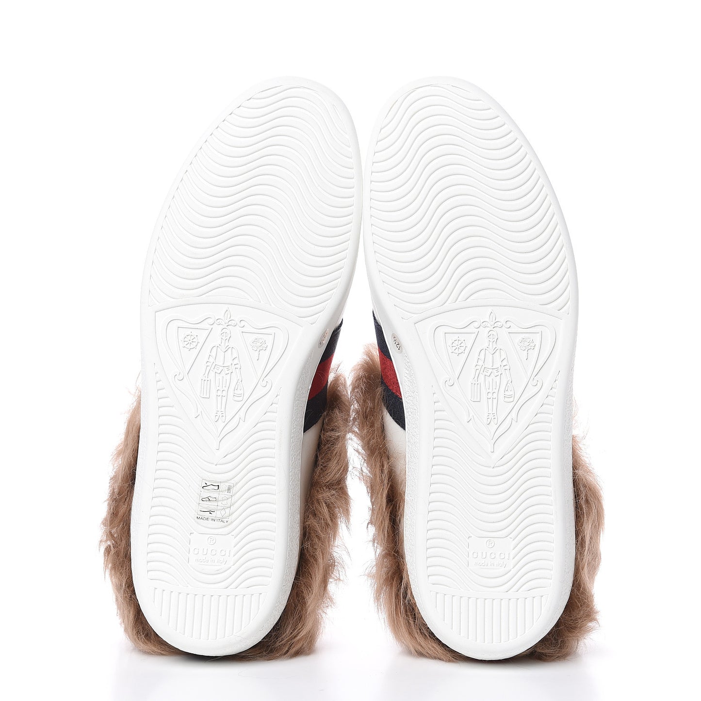 Calfskin Wool Web Bee Embroidered Mens Ace Sneakers 12.5 White