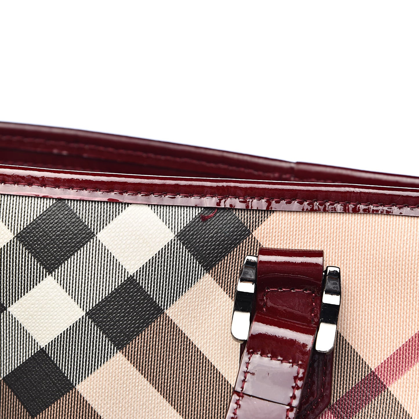 Supernova Check Regent Tote Berry Red