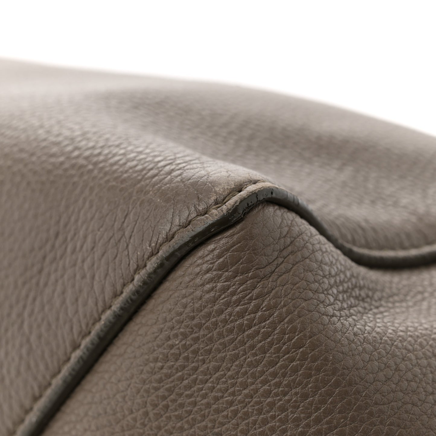 Soft Grained Calfskin Small Belt Cabas Phantom Taupe