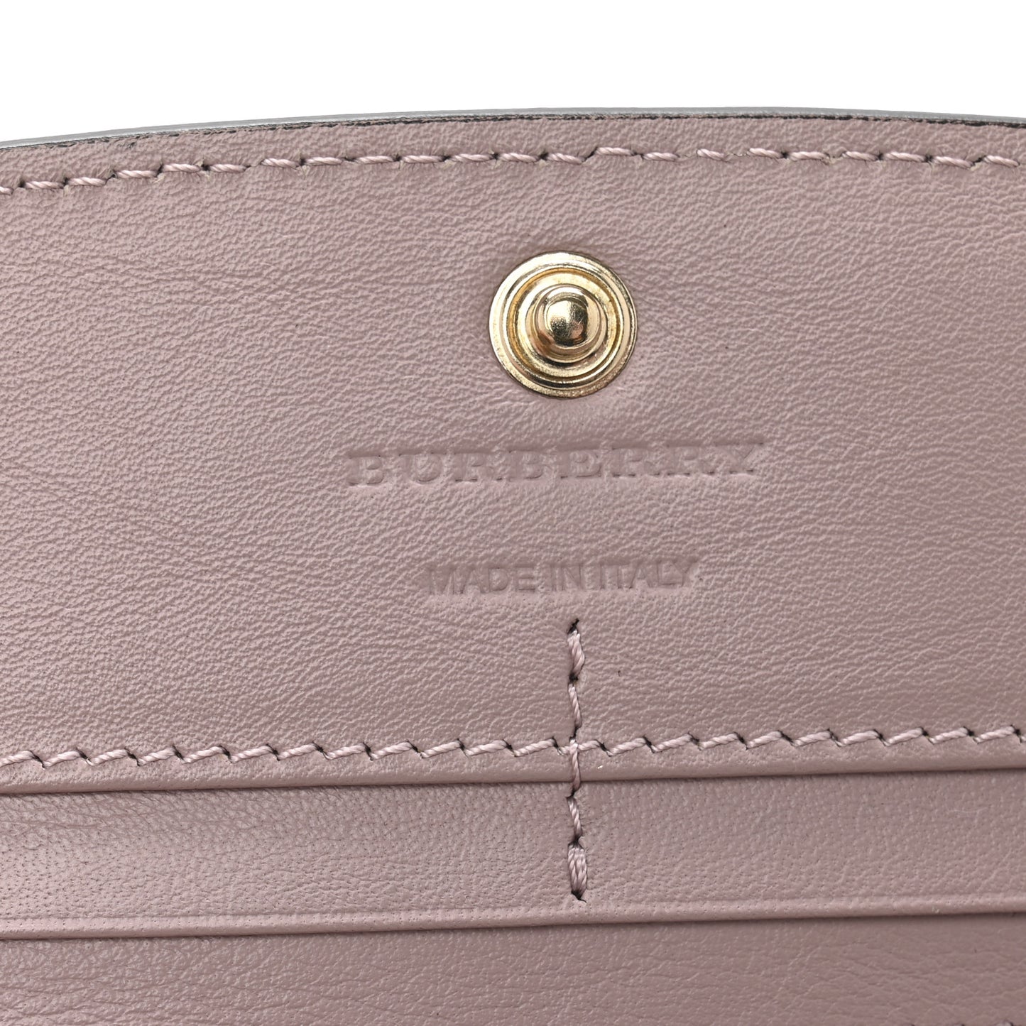 Calfskin House Check Porter Continental Wallet Pale Orchid