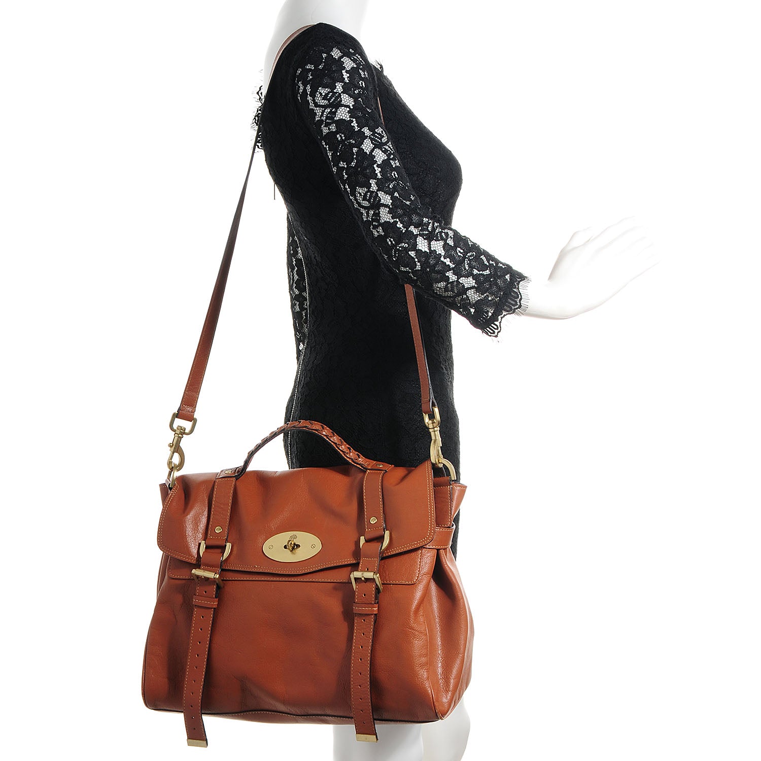 Mulberry Soft Buffalo Leather Oversized Alexa Oak 2 of 13