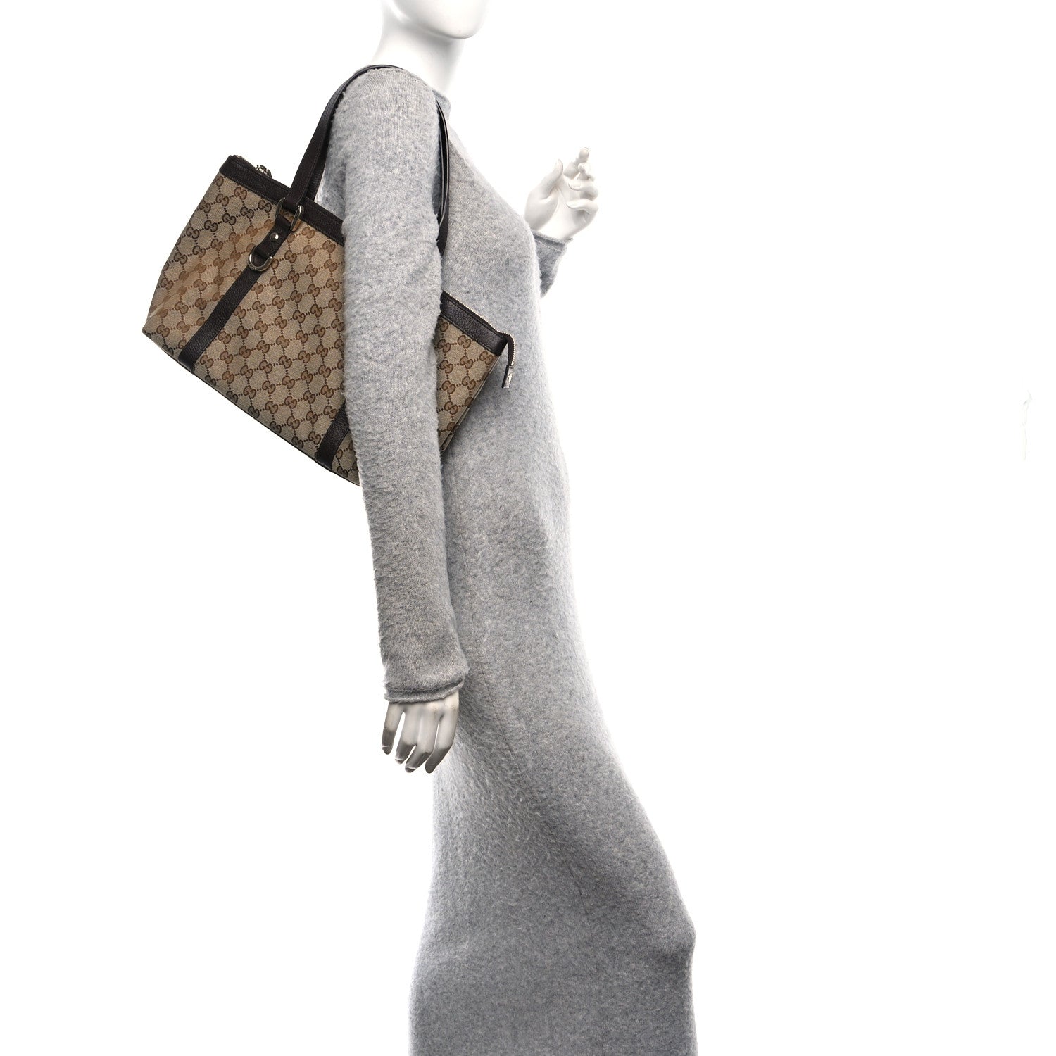 Gucci Monogram Medium Abbey Tote Brown 2 of 10