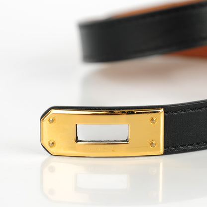 Hermes Chamonix Kelly Double Tour Bracelet S Black 4 of 8