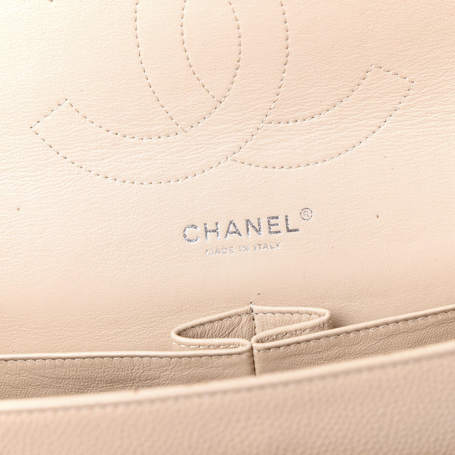 Chanel Caviar Quilted Jumbo Double Flap Beige Clair 7 of 10
