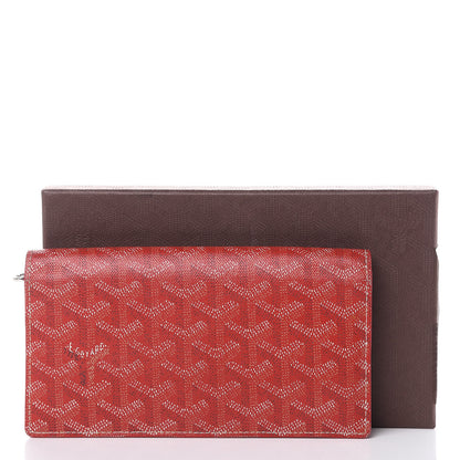 Goyard Goyardine Richelieu Wallet Red 14 of 14