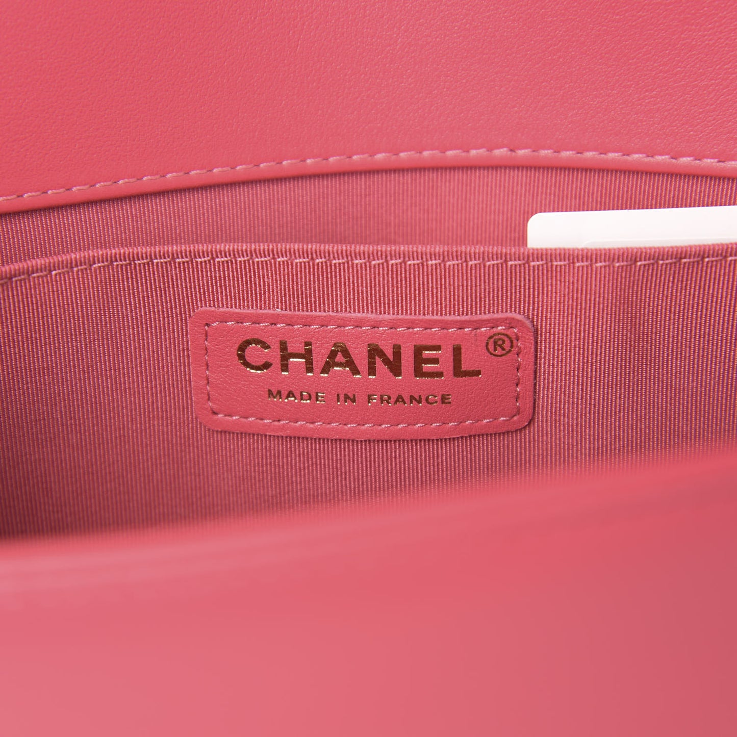 Calfskin Quilted Medium Boy Flap Dark Pink