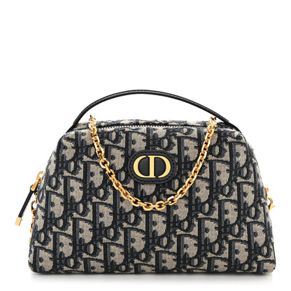 Christian Dior Oblique 30 Montaigne D-Cosy Pouch Blue 1 of 12