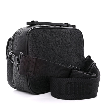 Louis Vuitton LOUIS VUITTON Taurillon Monogram S Lock Messenger Black 3 of 11