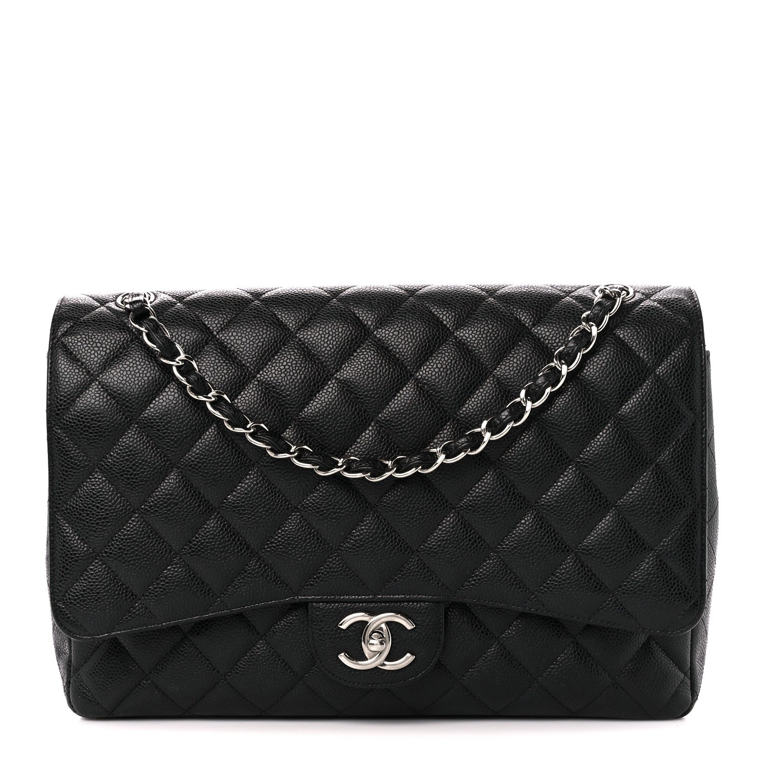 Chanel Caviar Quilted Maxi Double Flap Black 1 of 11