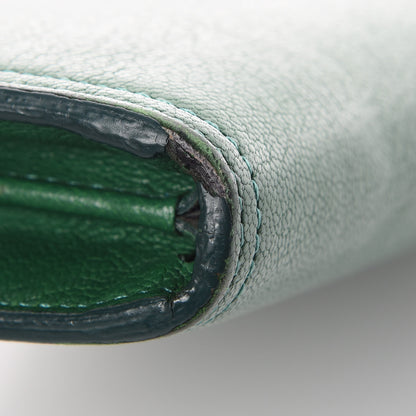 Givenchy Sugar Goatskin Pandora Half Zip Long Wallet Green 5 of 11