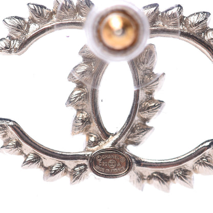 Chanel Strass Crystal Dazzling Wheat CC Earrings Gold 3 of 4