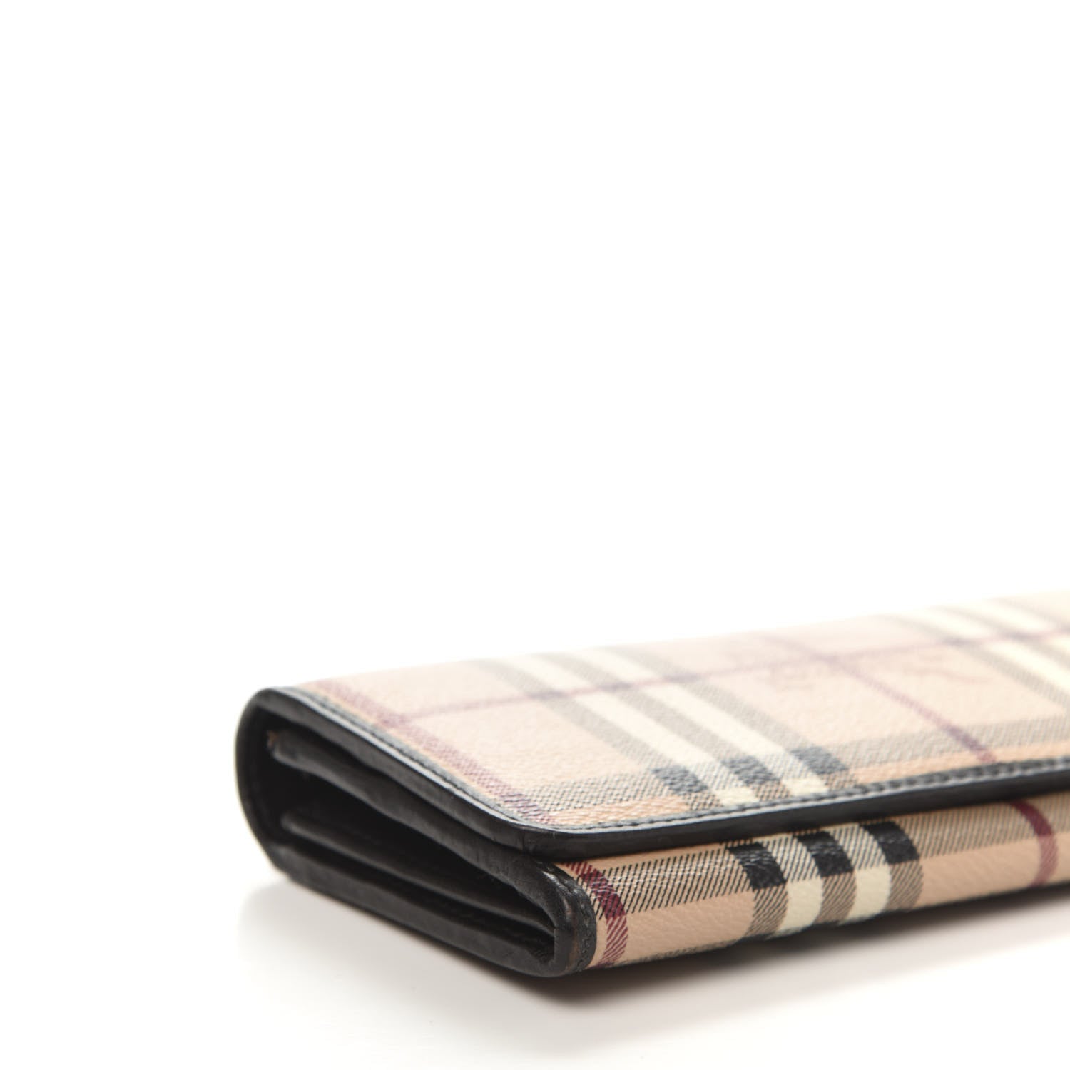Burberry Haymarket Check Penrose Continental Wallet Chocolate 6 of 9