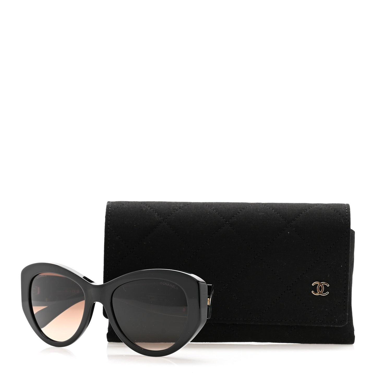 Acetate Butterfly Large CC Sunglasses 5492 Black