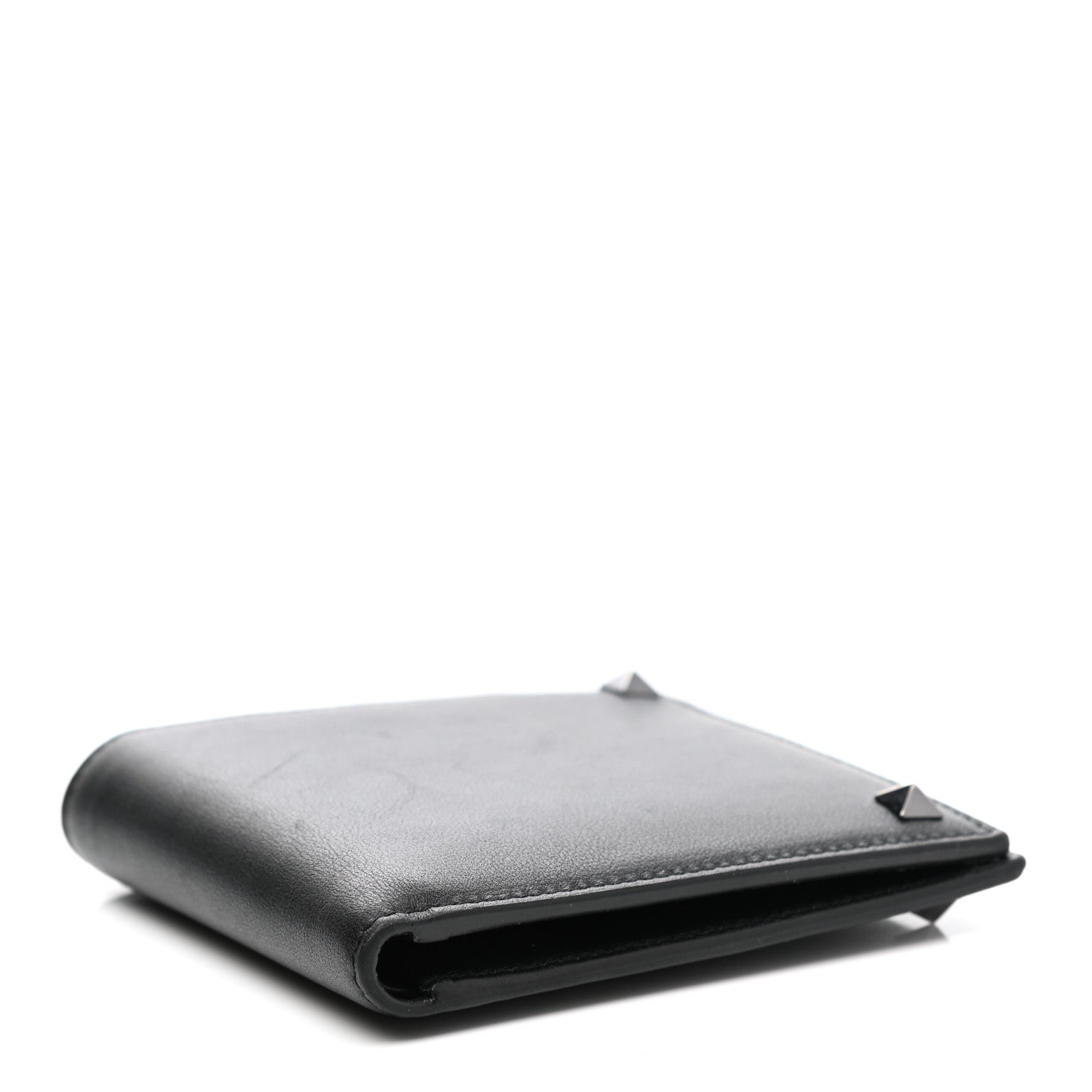 Valentino Garavani Vitello Rockstud Bi-Fold Wallet Black 4 of 9