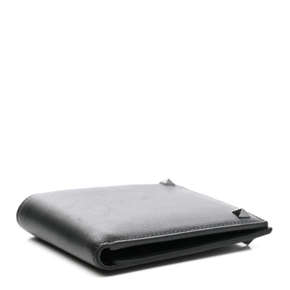 Valentino Garavani Vitello Rockstud Bi-Fold Wallet Black 4 of 9