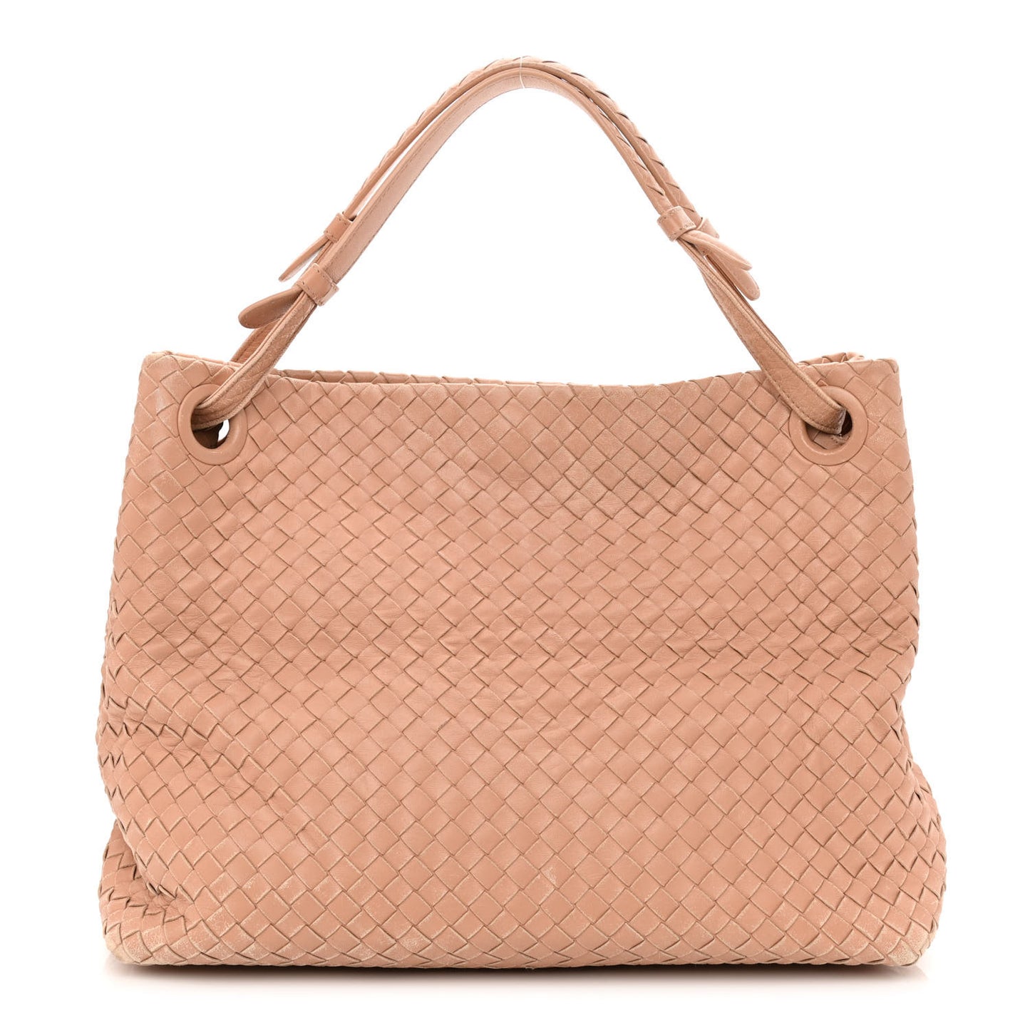 Nappa Intrecciato Bella Tote Flamingo