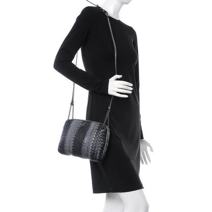 Bottega Veneta Nappa Intrecciato Ayers Crossbody Pillow Messenger Grey 9 of 17