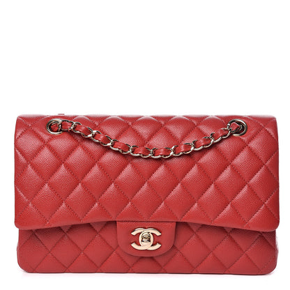 Chanel Caviar Quilted Medium Double Flap Red 1 of 11