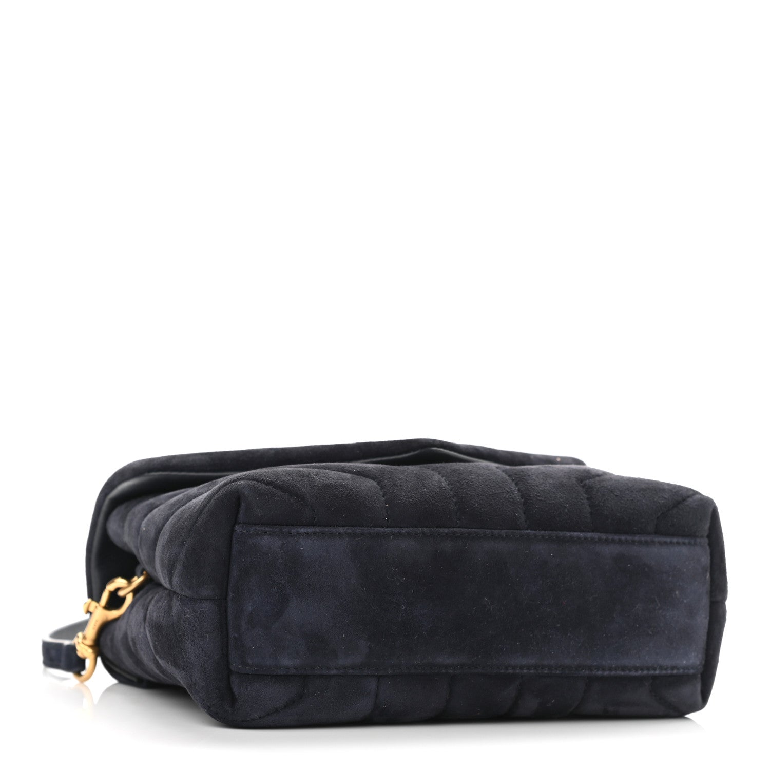 Saint Laurent Suede Toy Loulou Shoulder Bag Deep Marine 4 of 11