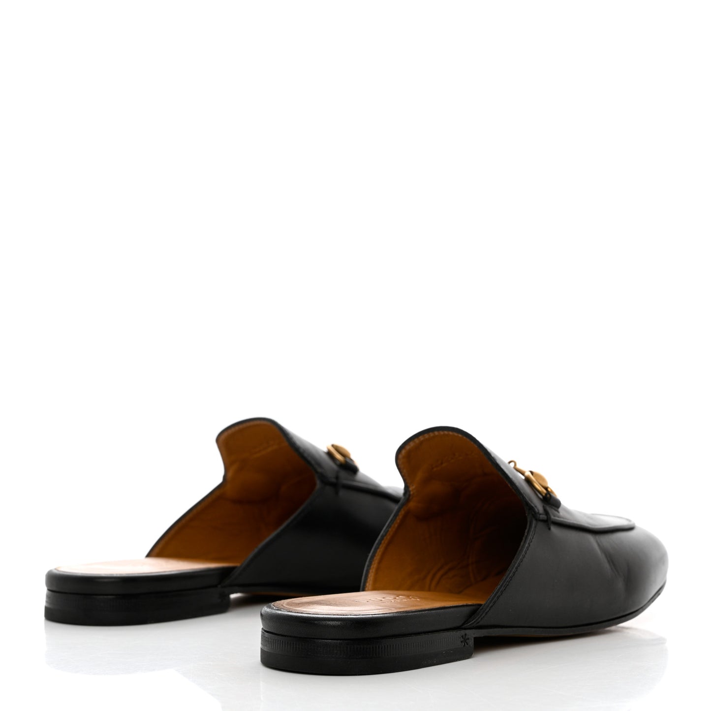 Calfskin Womens Princetown Slippers 37 Black