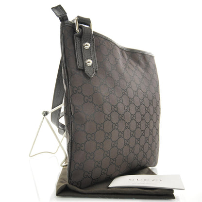 Gucci Nylon Monogram Jolicoeur Charms Messenger Brown 3 of 9