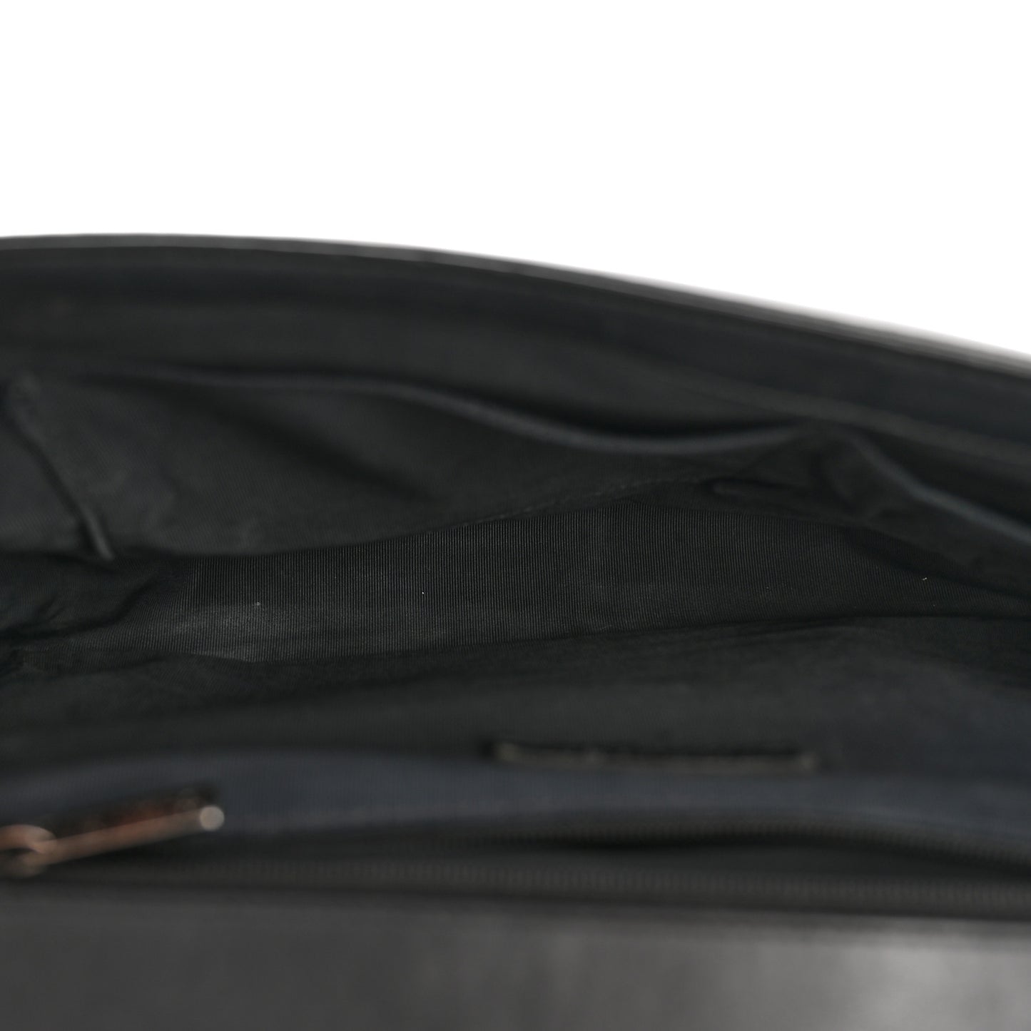 Patent Quilted Large Boy Flap Black